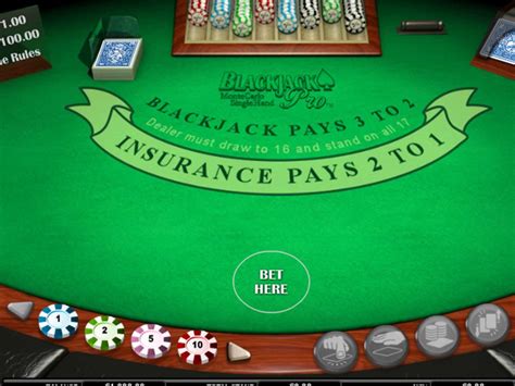 BlackjackPro MonteCarlo Singlehand .